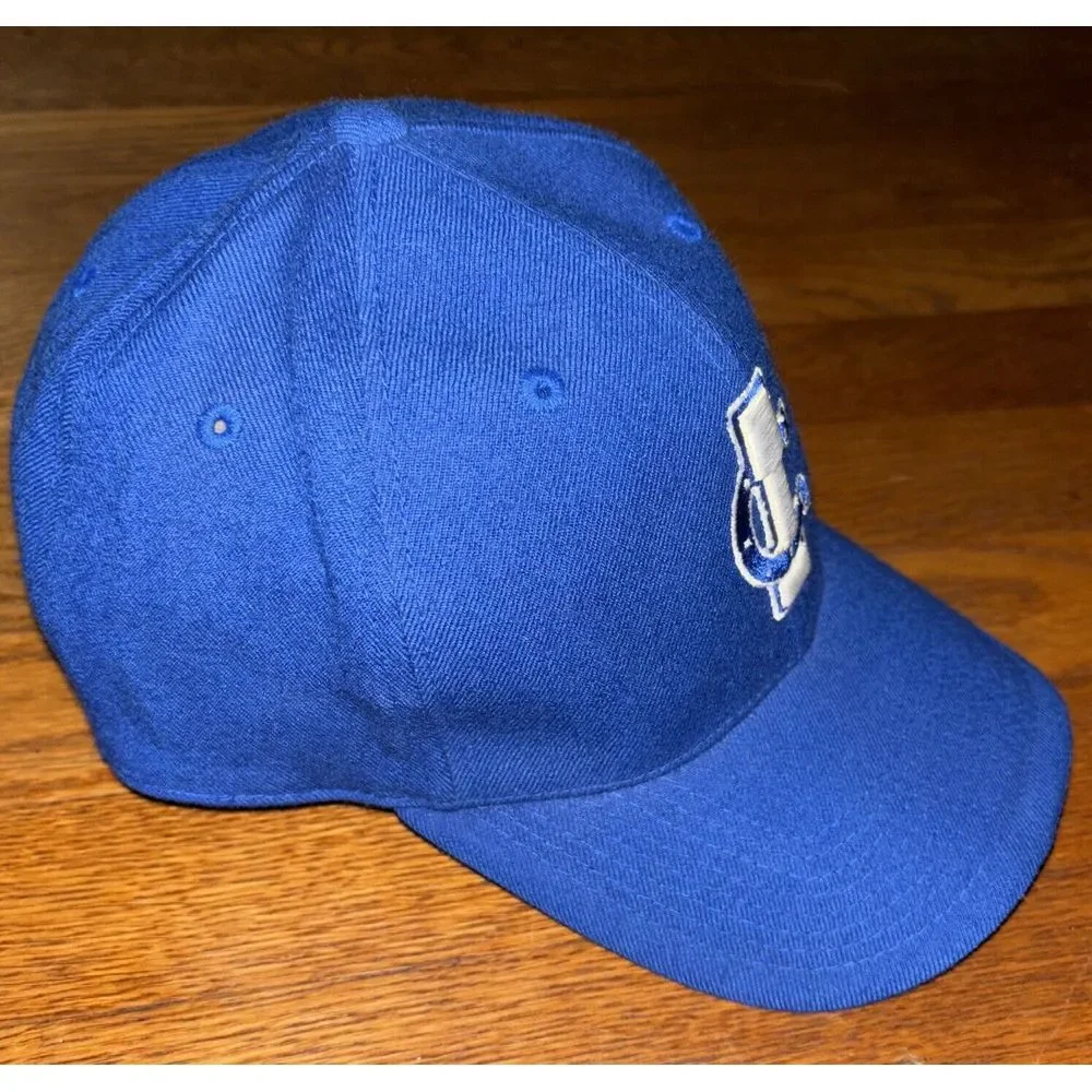 Y2K Indianapolis Colts IC Team Nike NFL Fitted Blue‎ Cap Hat Size 7.5 100% Wool
